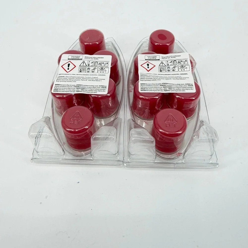 NEW 2 Yankee Candle Home Inspiration Winter Hollyberry Wax Melts‎ 75g 1574196E